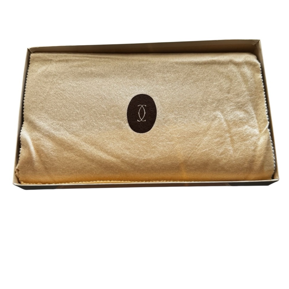 Vintage CARTIER Burgundy Leather Clutch w/ box and dust cover - Picture 6 of 6